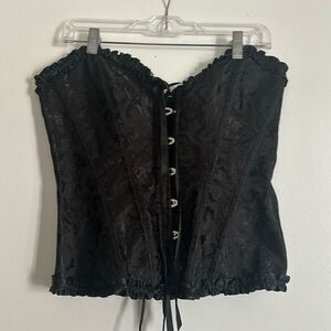 Elegant Black Corset Top